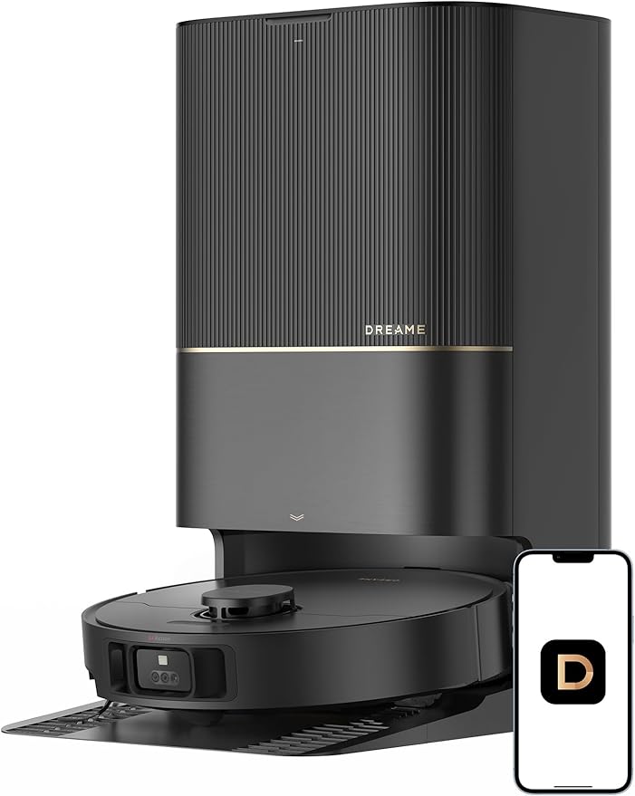 dreame X40 Ultra Robotic Vacuum with Removable & Liftable Mop, 12,000Pa Suction, Side Brush Extensive Cleaning, 158°F Mop & Washboard Self Cleaning, Auto-Empty, Auto Refill, liftable Brushes - Best Features